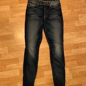 7 For All Mankind high waist skinny jeans size 28